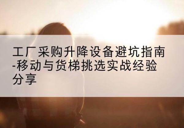 额敏移动式升降机怎么选-工厂采购升降设备避坑指南-移动与货梯挑选实战经验分享
