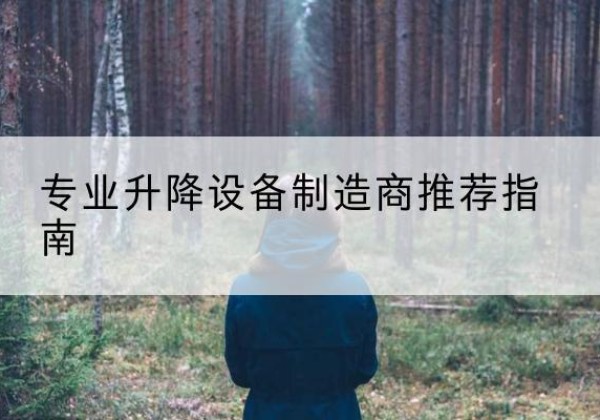 额敏电动剪叉升降平台厂家-专业升降设备制造商推荐指南